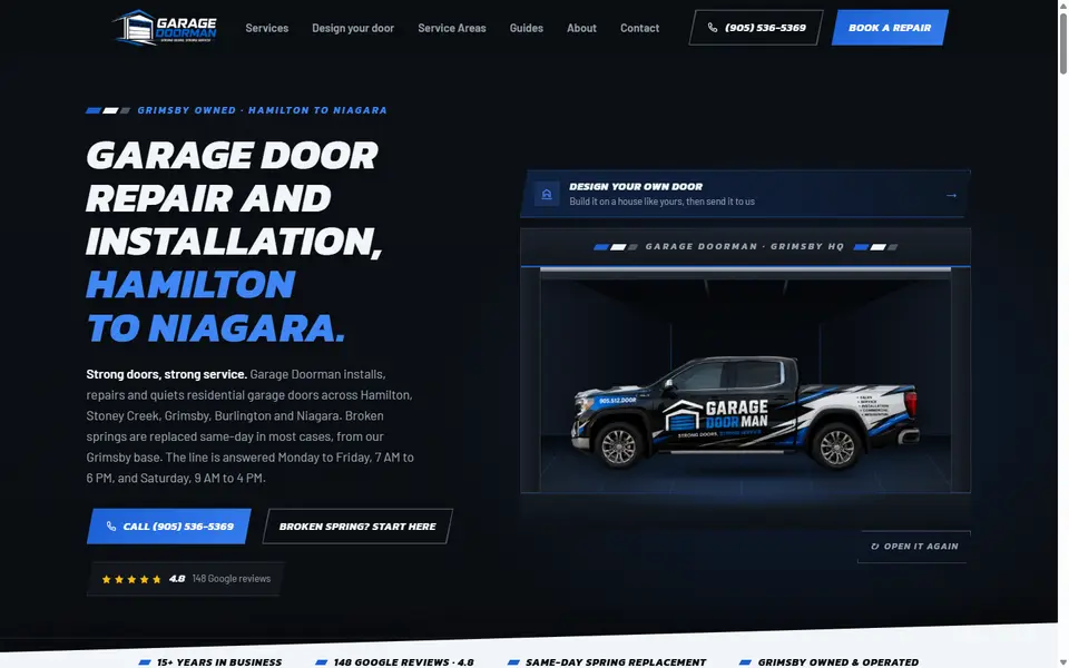 Garage Doorman on a desktop screen